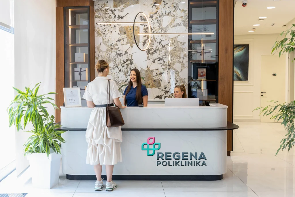 Современный и роскошный интерьер поликлиники Regena для комфорта пациентов